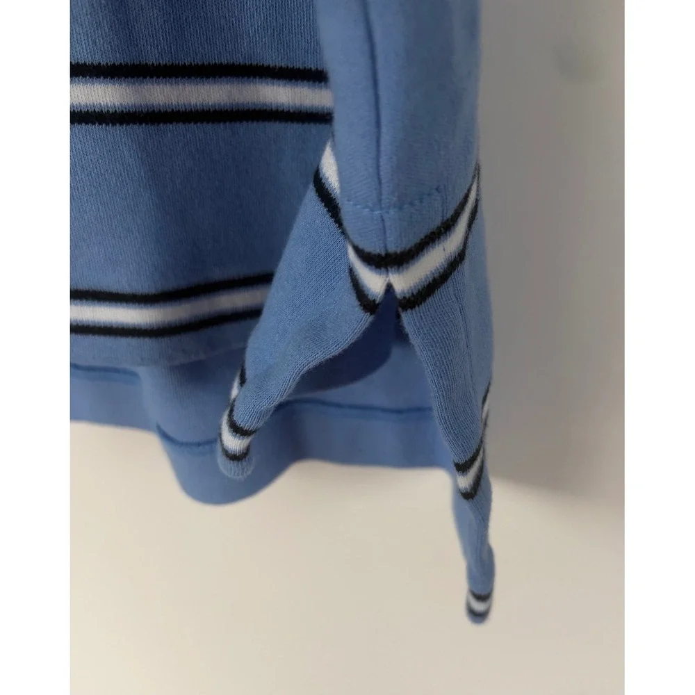Polo Ralph Lauren Mens XL Blue Striped Short Sleeve Cotton Golf‎ Polo Shirt
